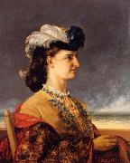 Gustave Courbet Portrait of Countess Karoly oil